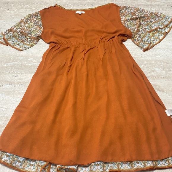 Max Studio NWOT orange and green dress,no flaws, measurements in photos - Picture 12 of 12